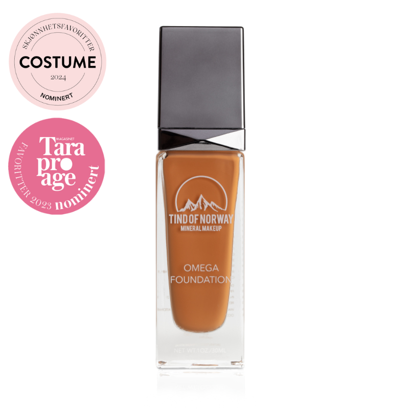 Omega Foundation nr.6 Caramel (Dyp med gylden/varm undertone) - Tind of Norway